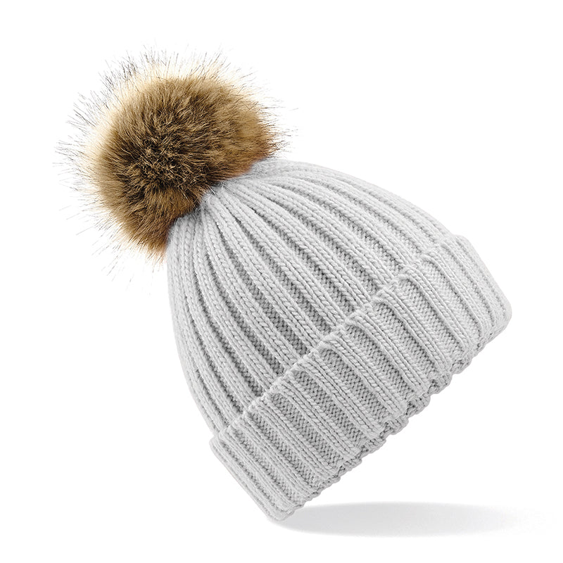 Bonnet à pompon Fourrure